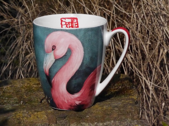 PPD Mok Osieaux Flamingo porselein