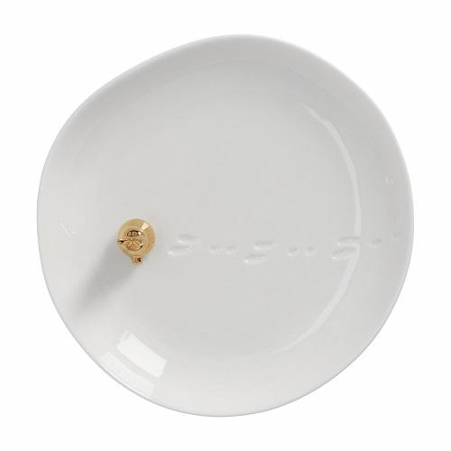 Räder Haasje schaaltje wit met goud