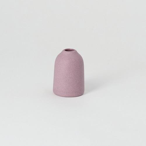 Räder mini vaasje stoneware burgundyroze