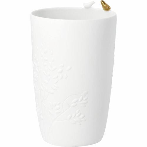 Räder vaas Vogelpaar wit en goud