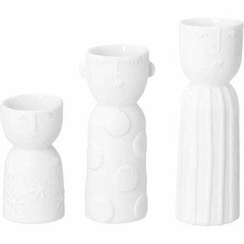 Räder mini vaasjes Stella, Luna en Lucia set van 3