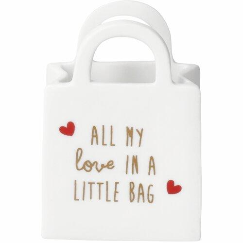 Räder mini tasje porselein All my love in a little bag