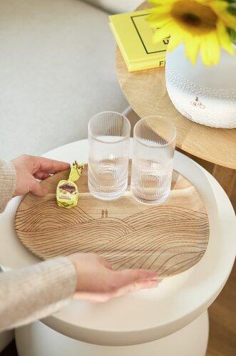 Räder dienblad hout wandelen in de bergen medium