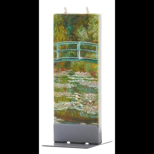 Flatyz platte kunst kaars Claude Monet The Japanese Footbridge