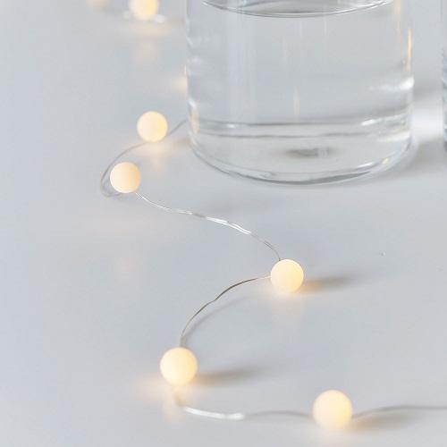 Sirius lichtsnoer led Ally witte balletjes