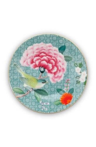 PIP Studio petit four bordje blushing birds blue 12 cm