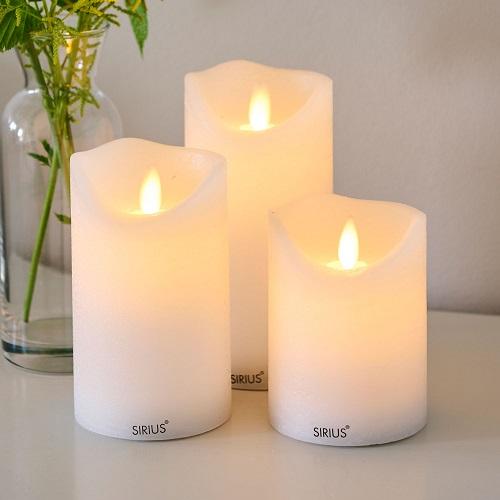 Sirius Oplaadbare Sara led kaarsen, set van 3