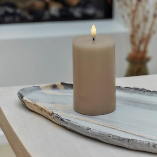 Sirius led kaars Sille licht caramel H 12,5 cm