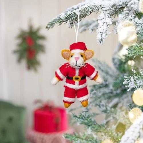 Sjaal met verhaal Hanger Kat Kerstman