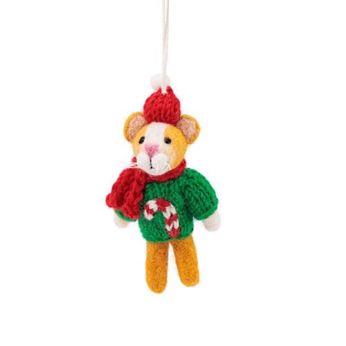 Sjaal met verhaal Hanger Kat Kersttui Candystick zuurstok