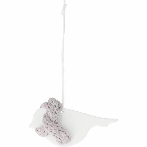 Räder hanger porselein met shawl vogel wit
