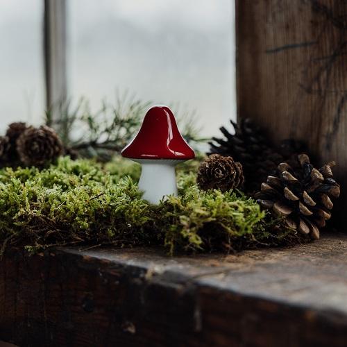 Storefactory paddenstoel Bosten wit-rood small