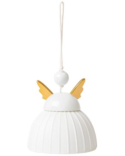 Räder hanger porselein Engel met gouden vleugels
