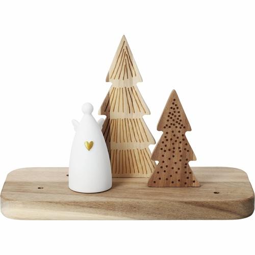 Räder Houten Tray met Engel en bomen