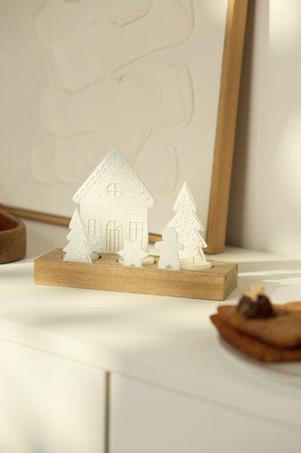 Räder waxinelicht hout en porselein Gingerbread Peperkoek