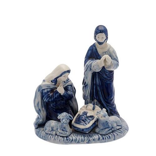 Heinen Delftsblauw Kerststal groot