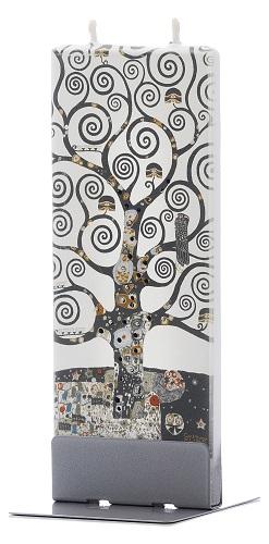 images/productimages/small/flatyz-platte-kunstkaars-klimt-tree-of-life-zwart-wit-17k015.jpg