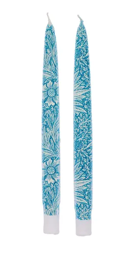 Flatyz platte kunstkaars William Morris Floral blauw