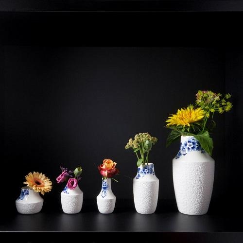 Heinen Delftsblauw Blauw Bloesem Vaas 3