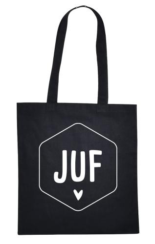 Canvas tas voor Juf, hartje