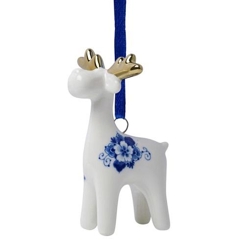 Heinen Delftsblauw hanger Kariboe rendier