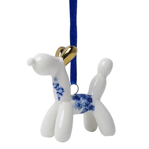 Heinen Delftsblauw hanger ballondier Hond