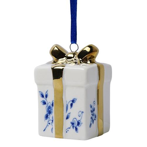 Heinen Delftsblauw hanger cadeau goud