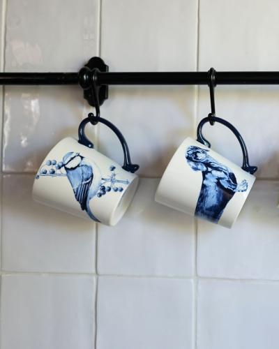 Heinen Delftsblauw mok Pimpelmees