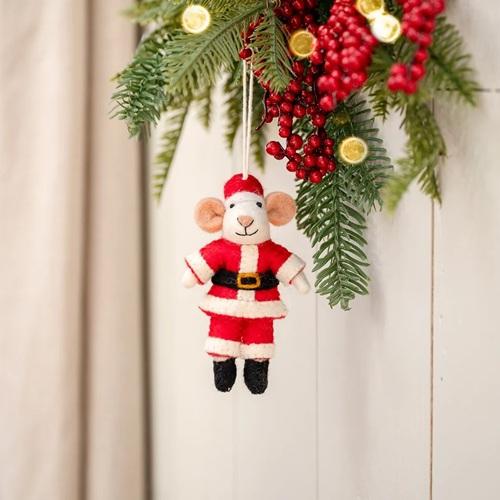 Sjaal met verhaal hanger Muis Kerstmuis