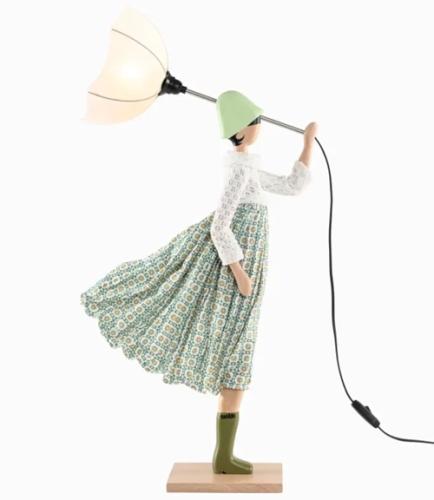 Skitso Little Girl Svinta schemerlamp 