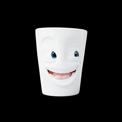TASSEN happy faces mok met oor film editie Joking porselein 350 ml