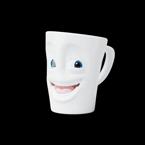 TASSEN happy faces mok met oor film editie Joking porselein 350 ml
