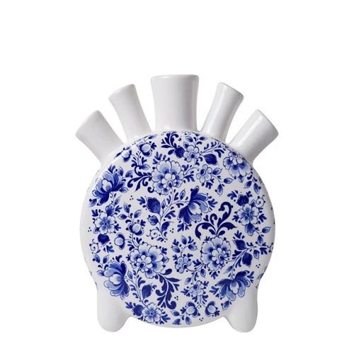 Heinen Delftsblauw Tulpenvaas Rond