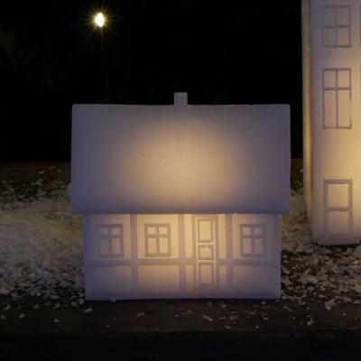 Sirius huis Led Copenhagen Half-Timbered House wax white