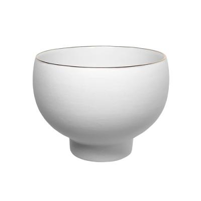 Trevoly kaarsenstander bowl white