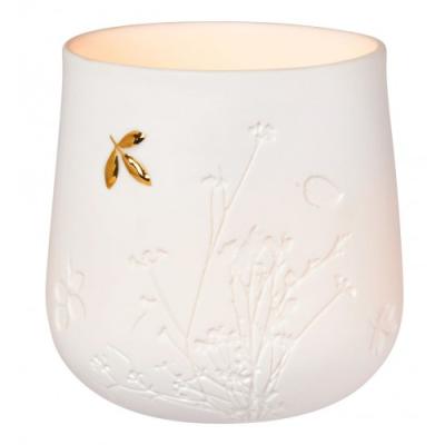 Räder Table light Veldbloemen met gouden blad