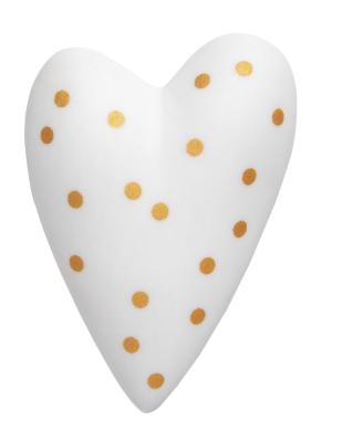 Räder porseleinen hartje groot dots