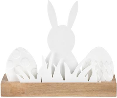 Räder Easter light object Bunny, hout met porselein