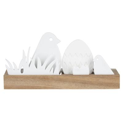 Räder Easter light object Bird (vogel), hout met porselein