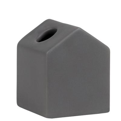 Räder mini vaasjes Huis grijs, set van 4