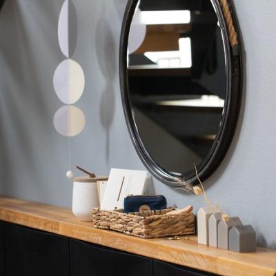 Räder mini vaasjes Huis grijs, set van 4