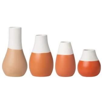 Räder mini vaasjes pastel aardetinten, set van 4