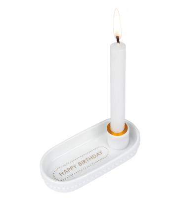 Räder mini kaarsenstandertje tray verjaardag happy birthday