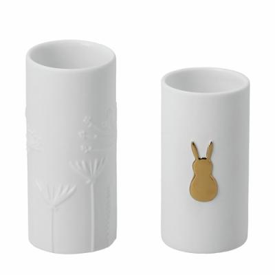 Räder mini vaasjes Bloemen en Haasje, set van 2
