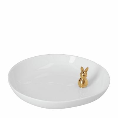 Räder Haasje schaaltje wit met goud