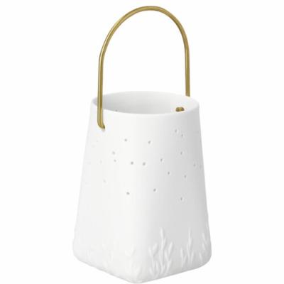 Räder lantaarn waxinelicht Bloemenrand met hengsel small