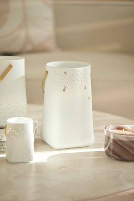 Räder lantaarn waxinelicht Bladeren met hengsel large