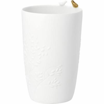 Räder vaas Vogelpaar wit en goud