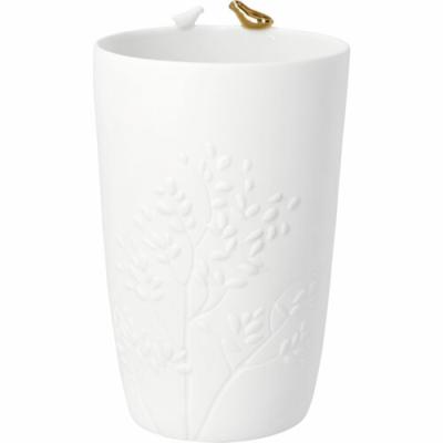 Räder vaas Vogelpaar wit en goud