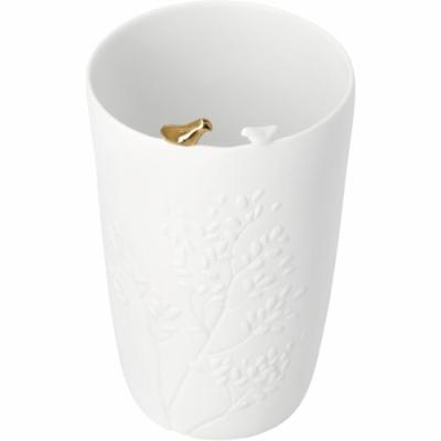 Räder vaas Vogelpaar wit en goud